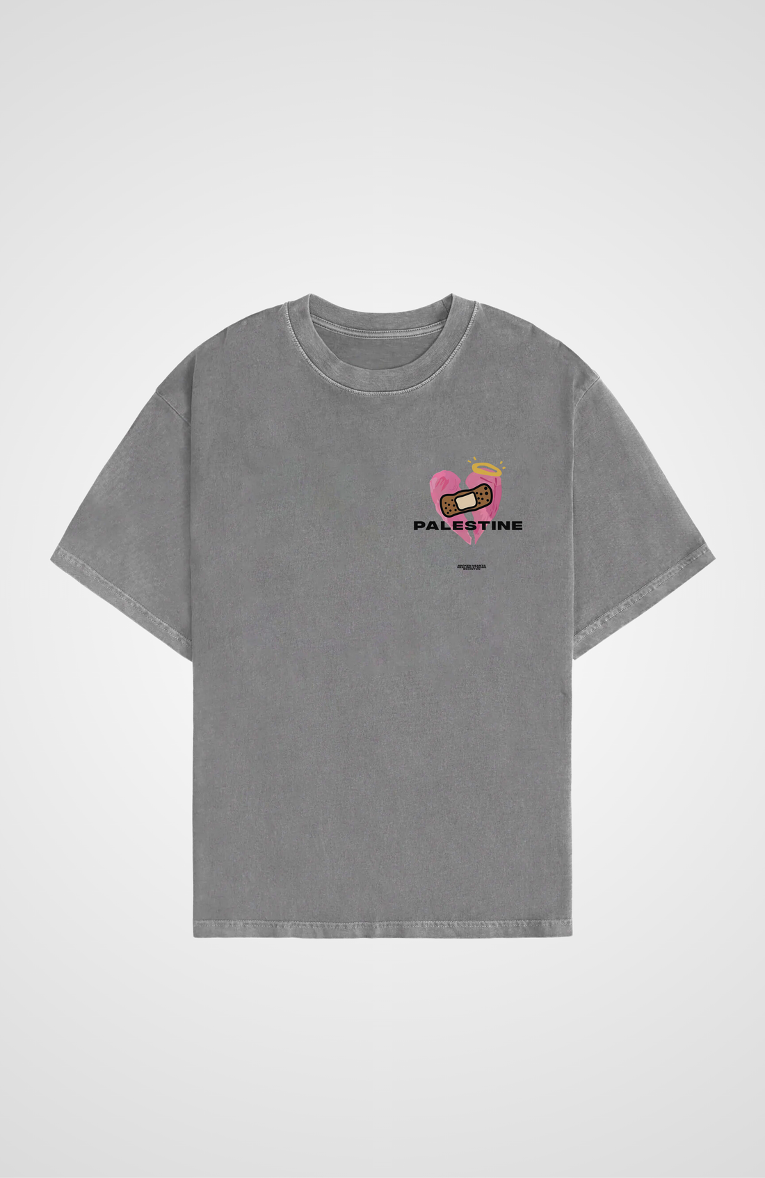 BROKEN HEARTS Washed Oversized T-Shirt