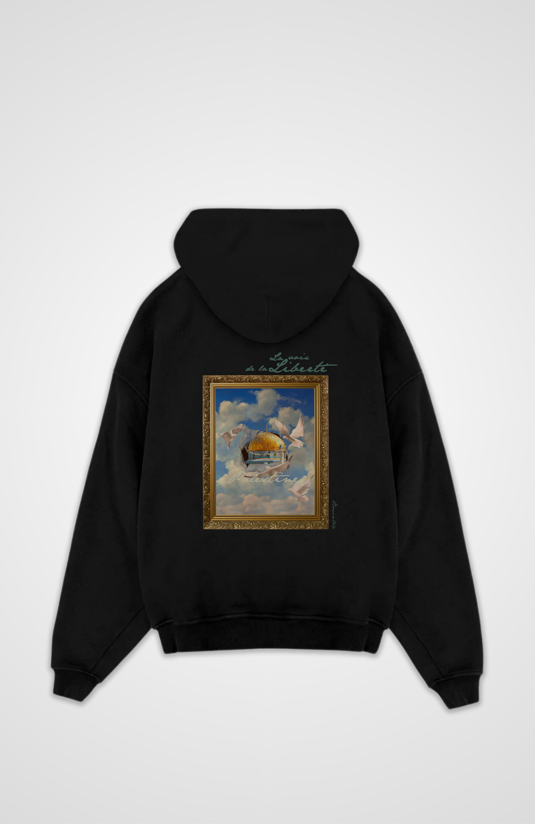 LA VOIX DE LA LIBERTE Oversized Zipper Hoodie