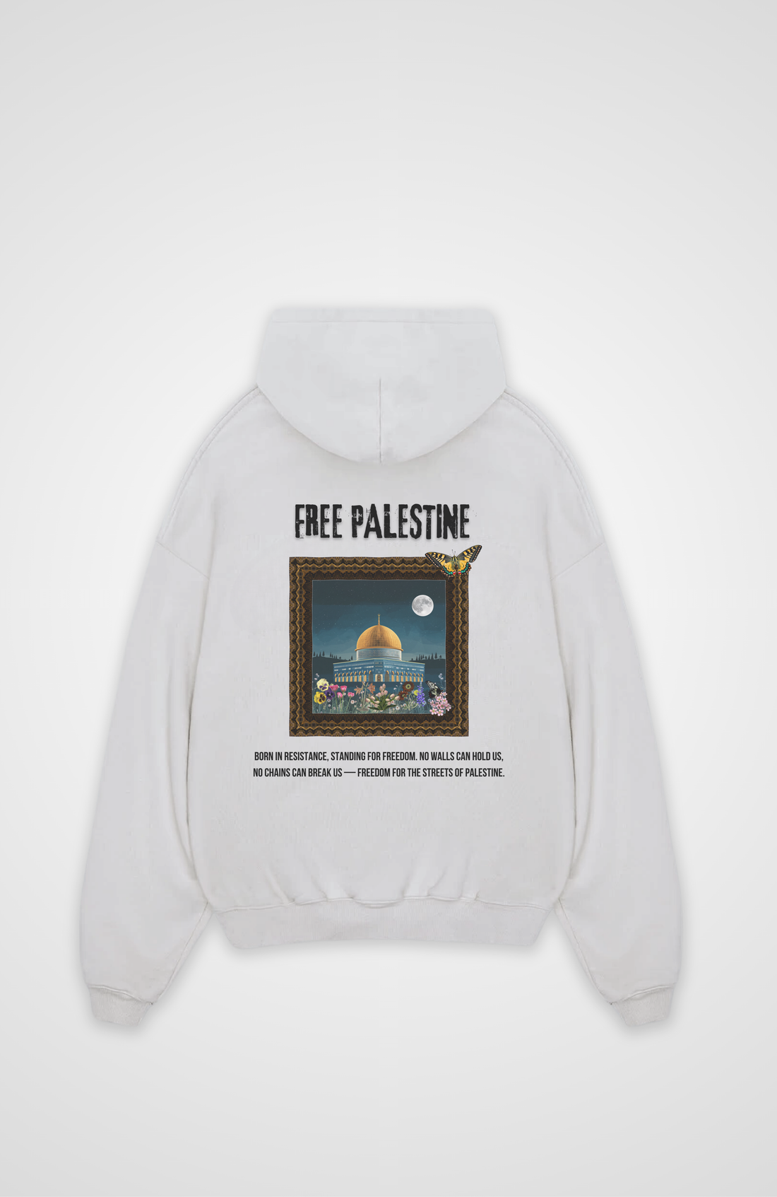 Art X PALESTIN Oversized Hoodie
