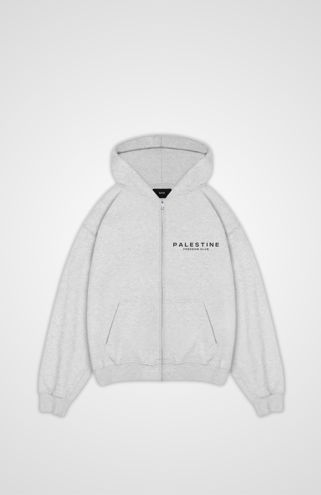 PALESTINE FREEDOM CLUB Oversized Zipper Hoodie