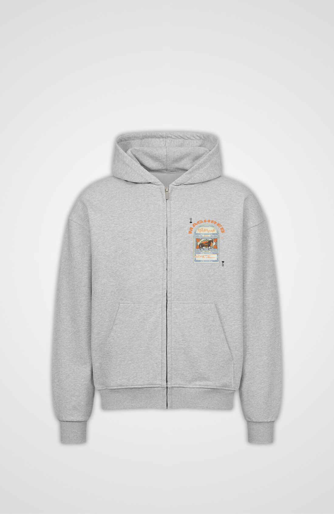 MAGHREB Oversized Zipper Hoodie