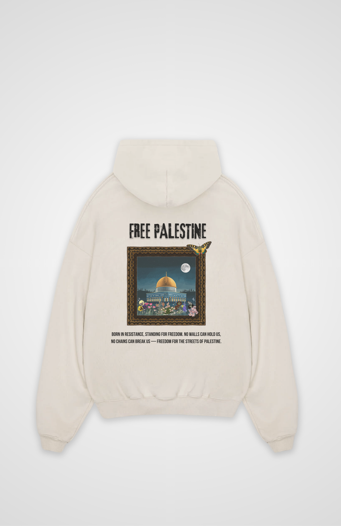 Art X PALESTIN Oversized Hoodie