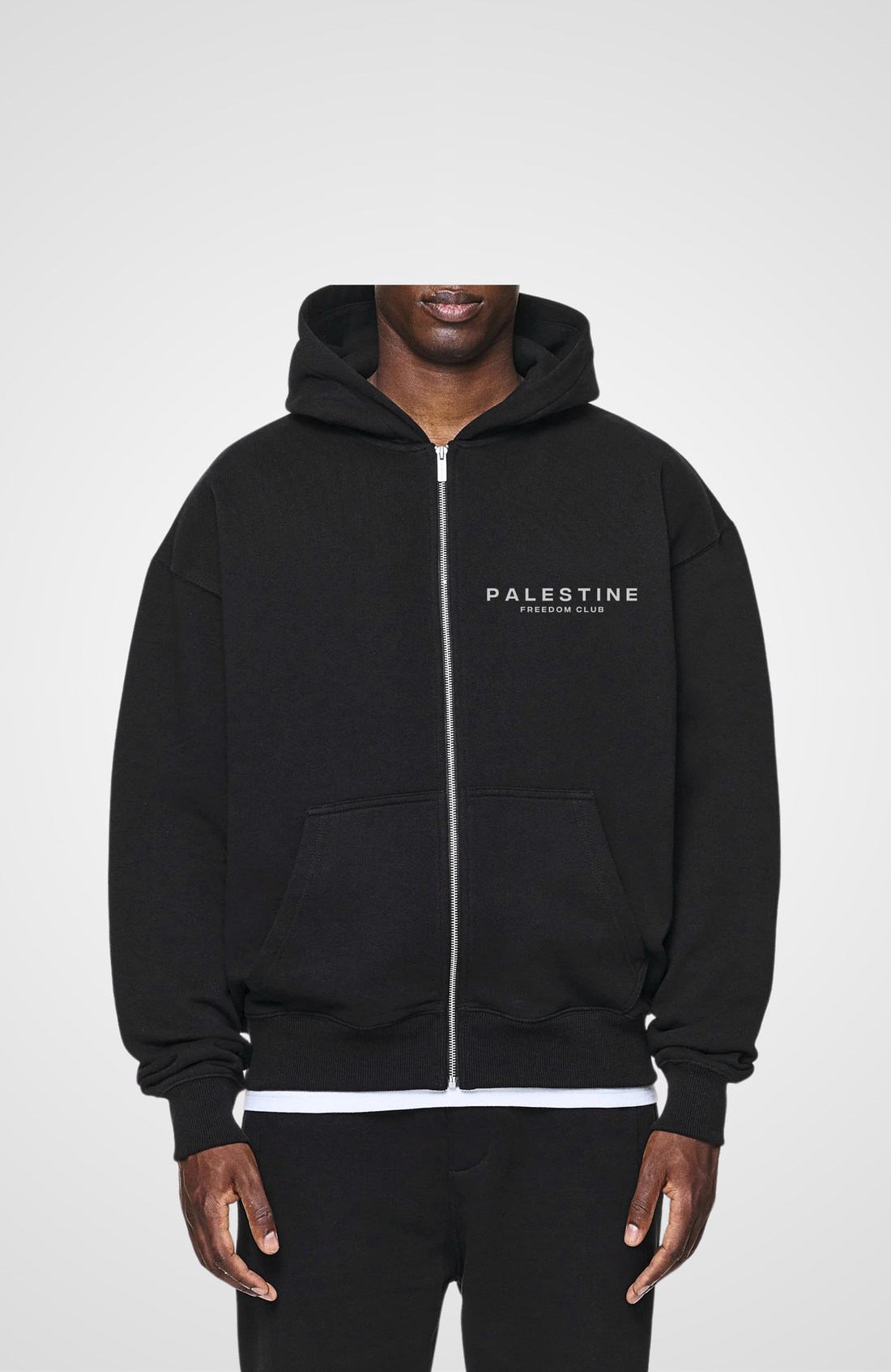 PALESTINE FREEDOM CLUB Oversized Zipper Hoodie