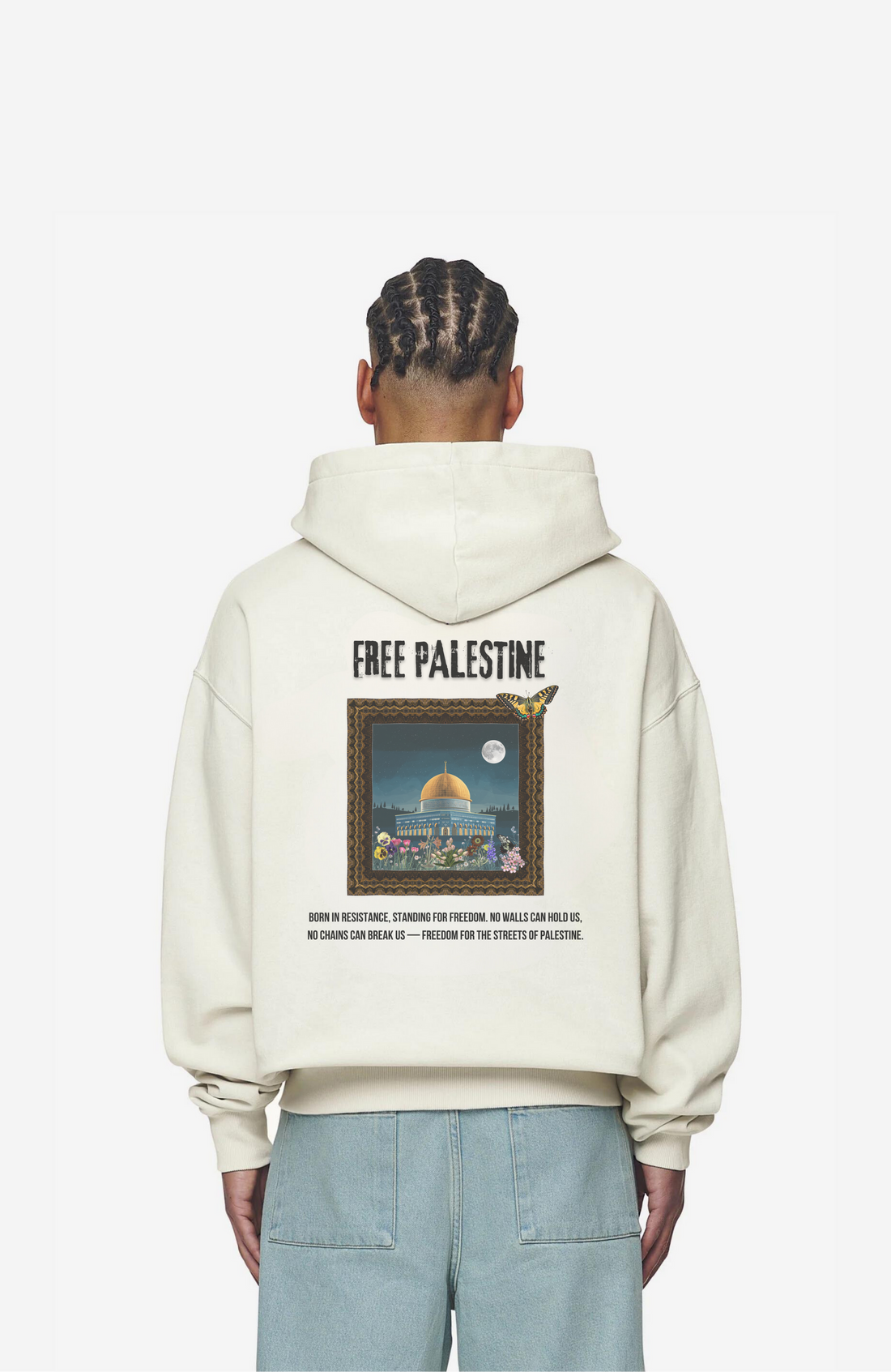 Art X PALESTIN Oversized Hoodie