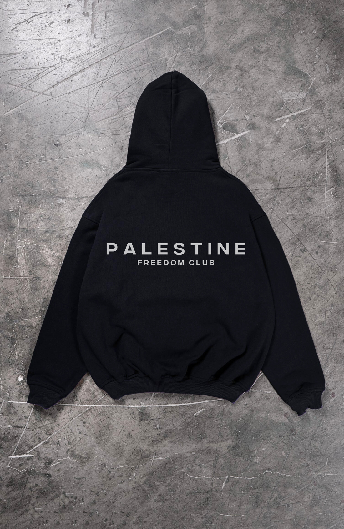 PALESTINE FREEDOM CLUB Oversized Zipper Hoodie
