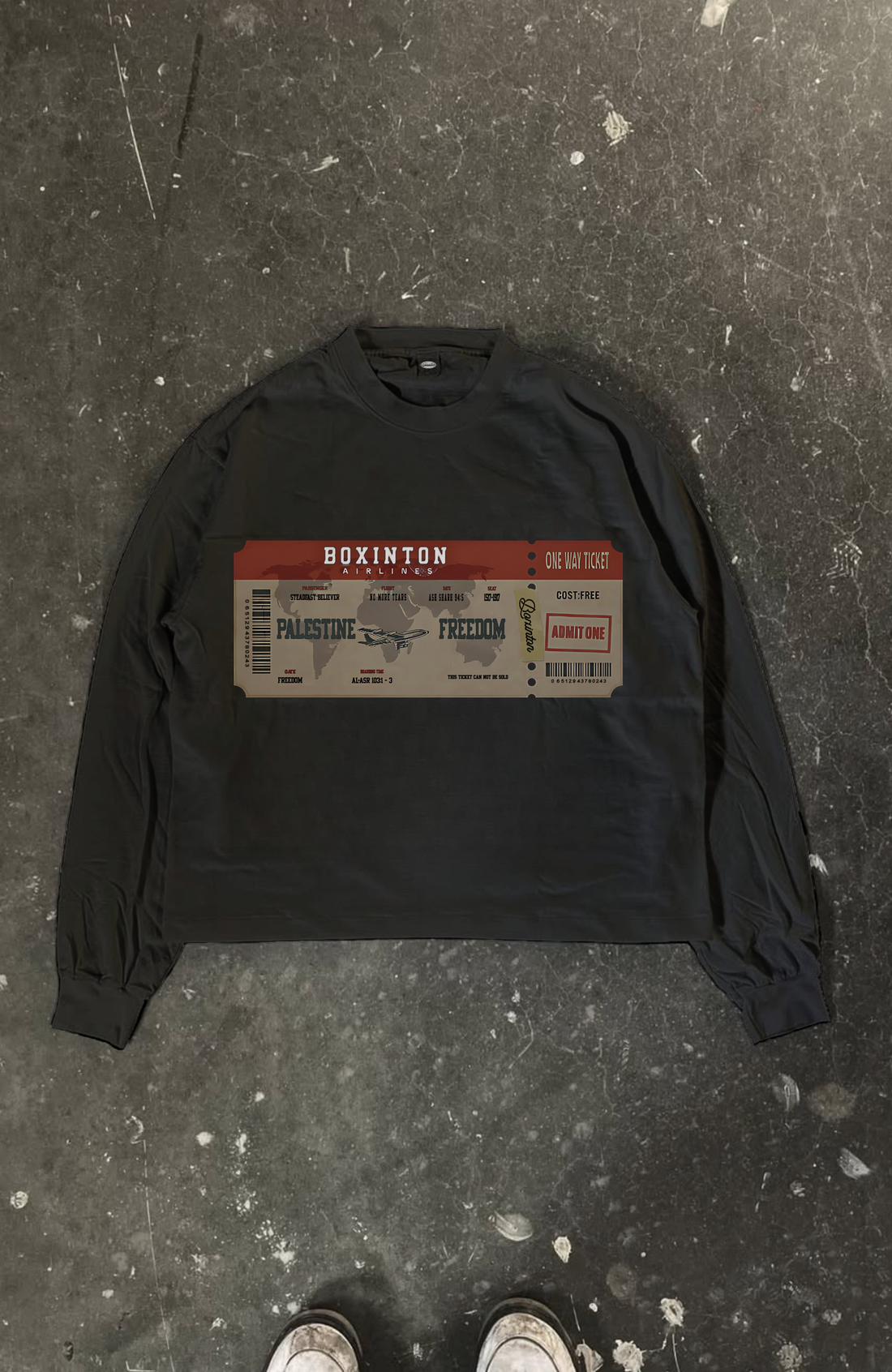 <tc>Ticket Palestine Freedom Long Sleeve</tc>