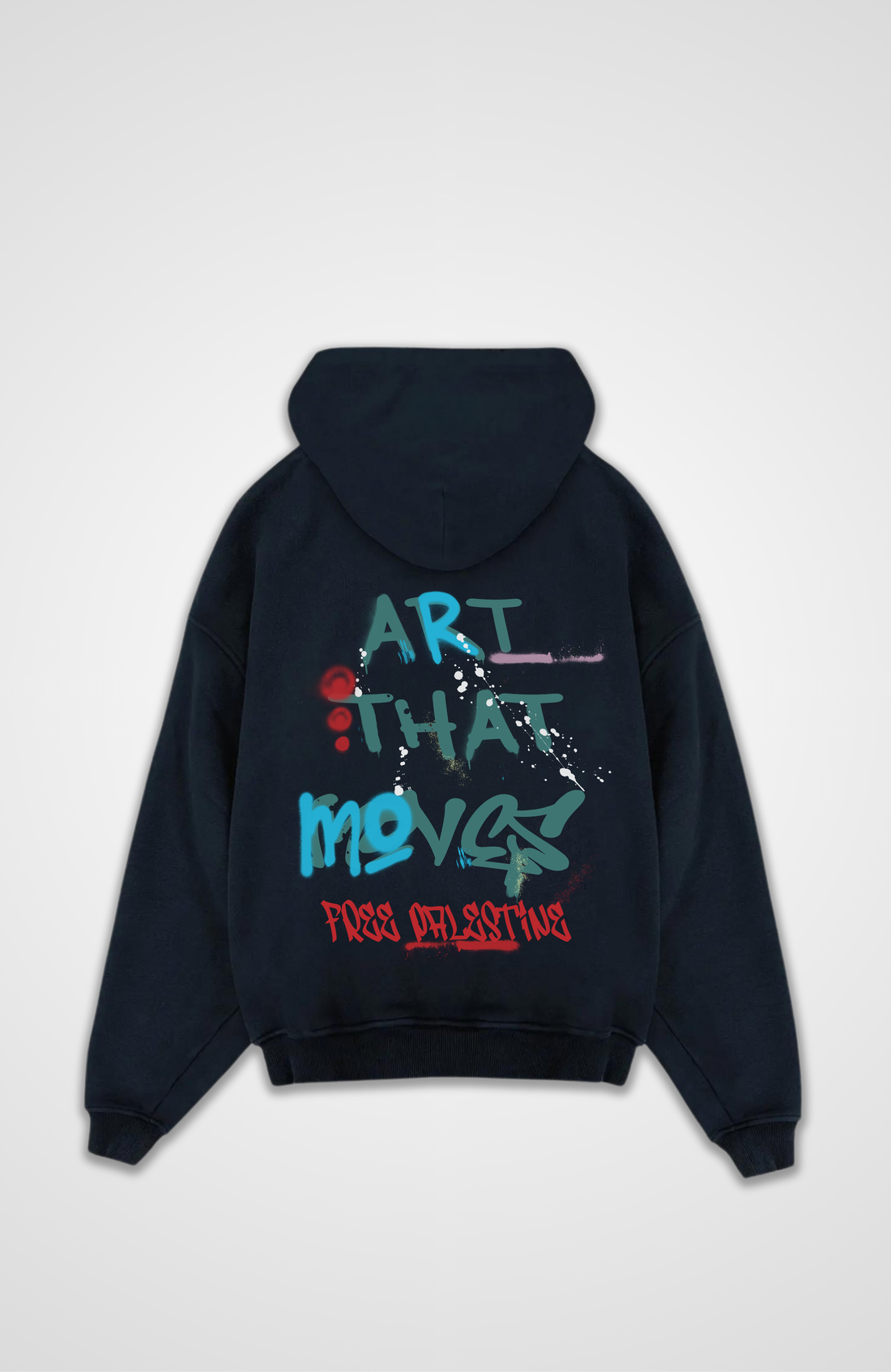 VAN GOGH X ART THAT MOVES Oversized Zipper Hoodie