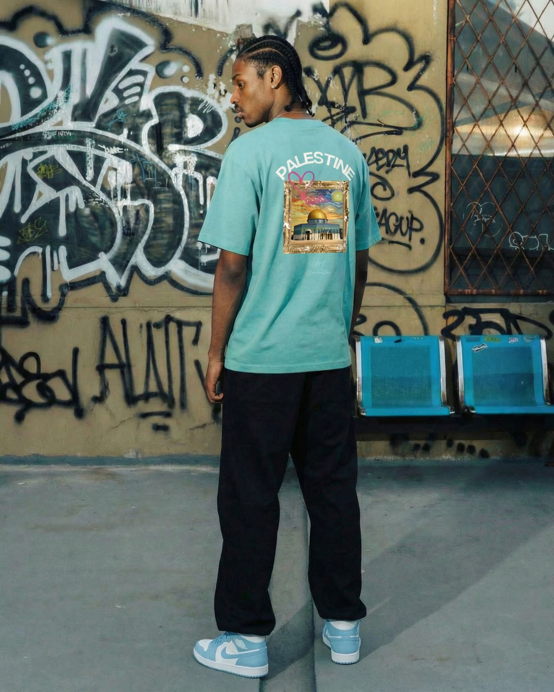 Van Gogh x Palestine T-shirt surdimensionné