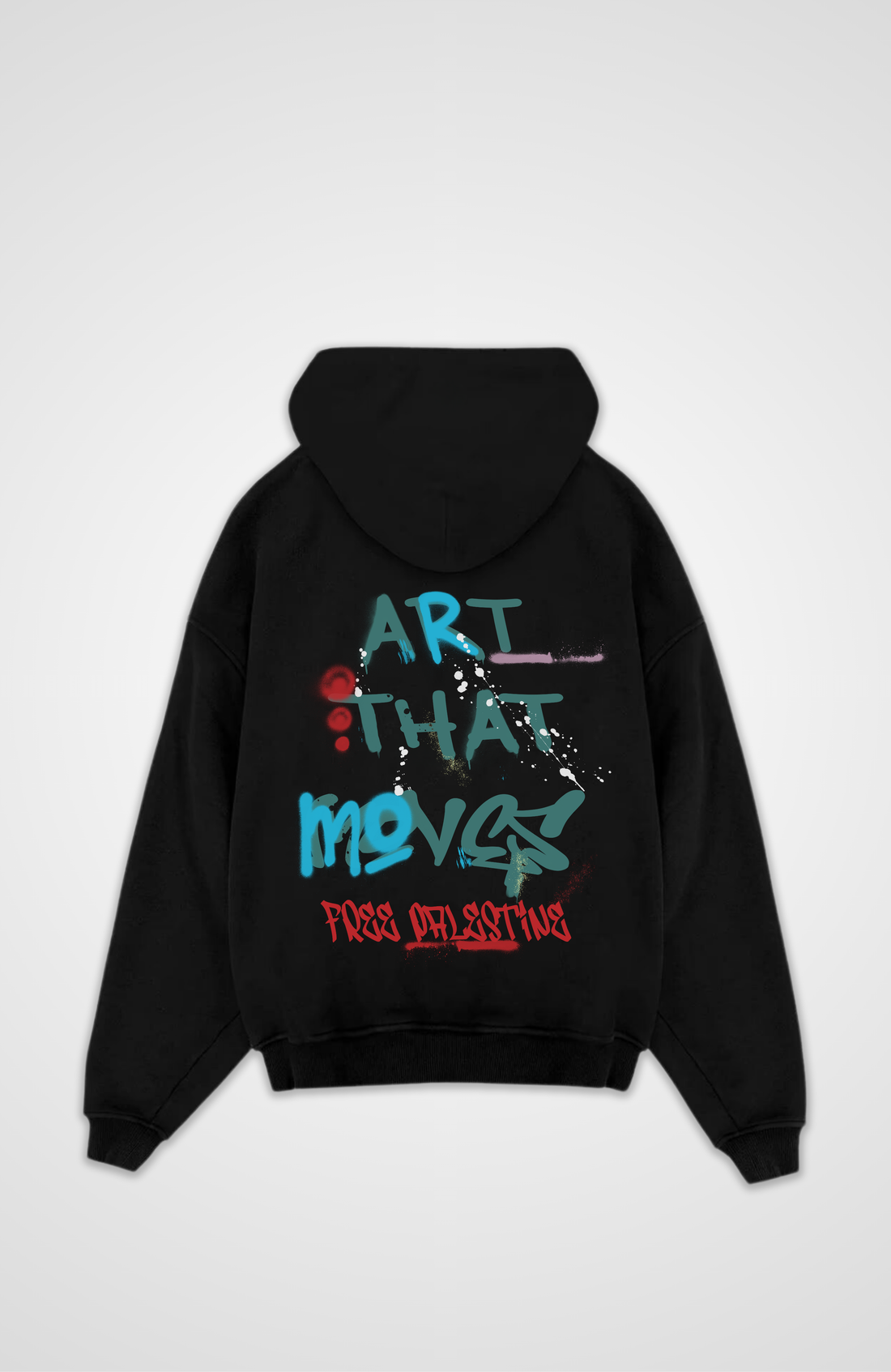 VAN GOGH X ART THAT MOVES Oversized Zipper Hoodie