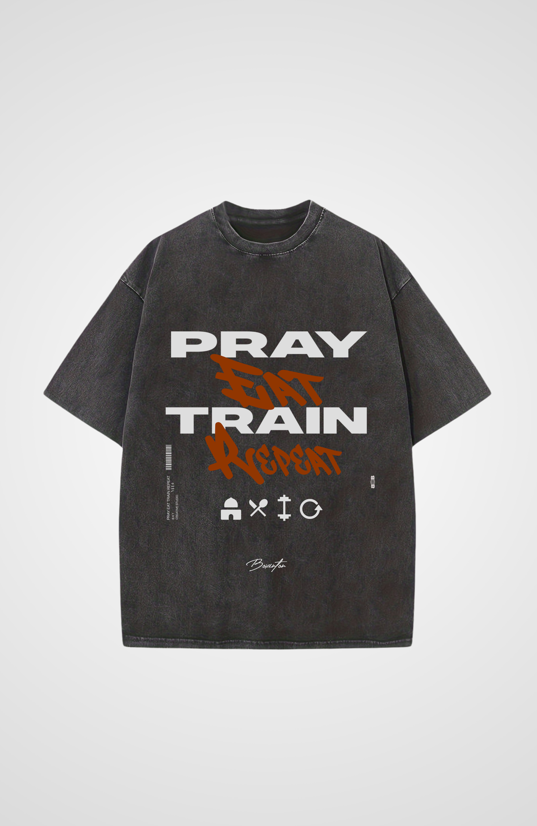 PRAY X REPEAT Washed Oversized T-Shirt