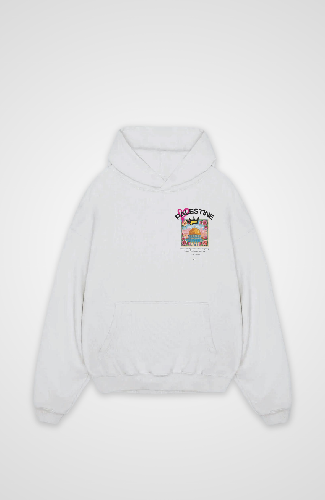 ART x PALESTINE oversized hoodie