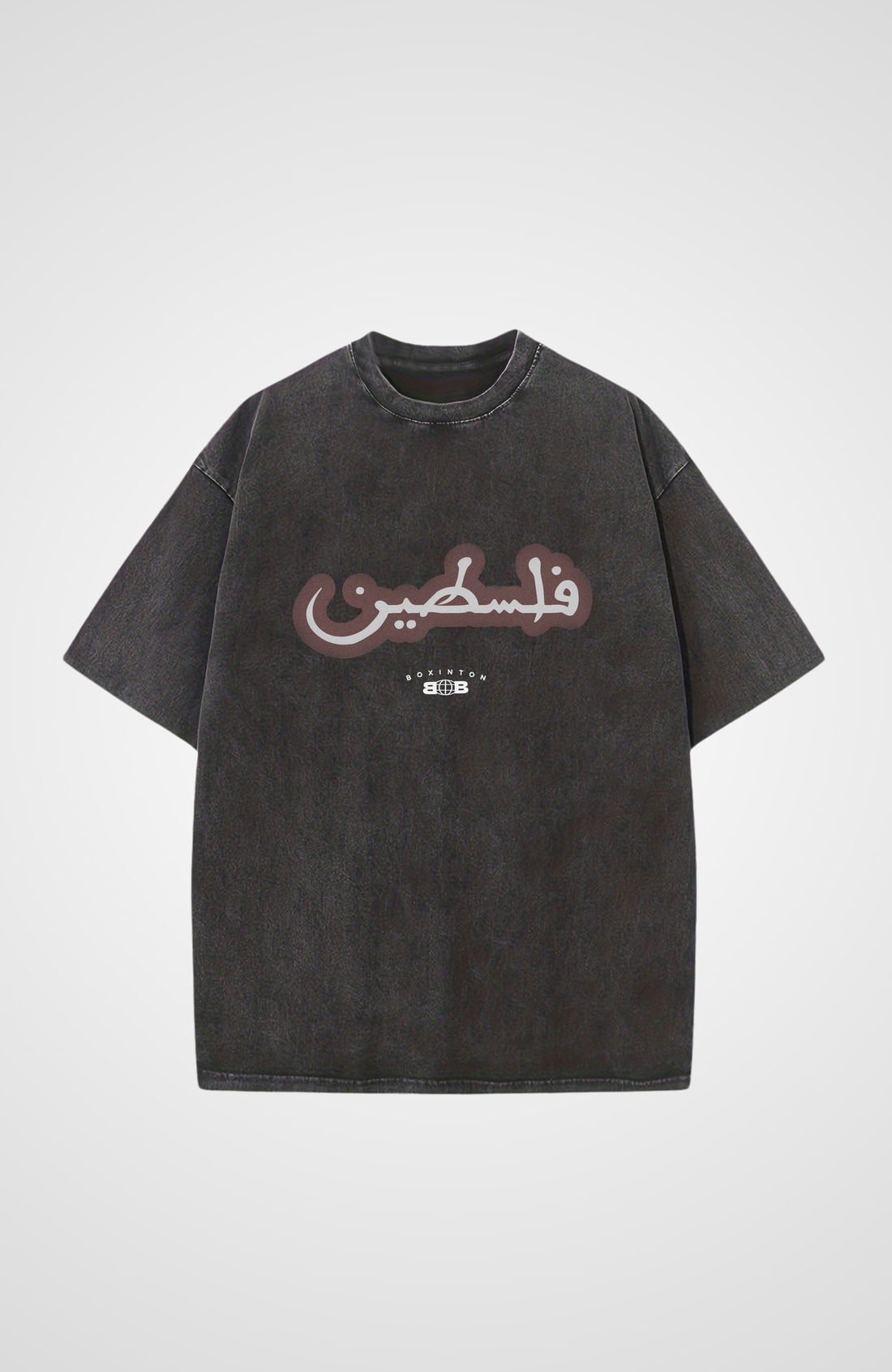 MALCOLM x PALESTINE Washed Oversized T-Shirt