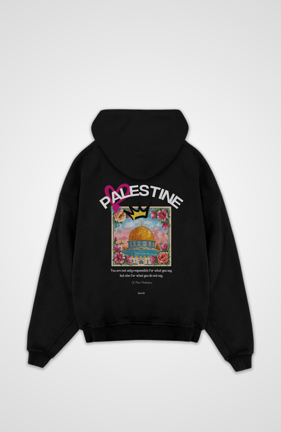 ART x PALESTINE oversized hoodie