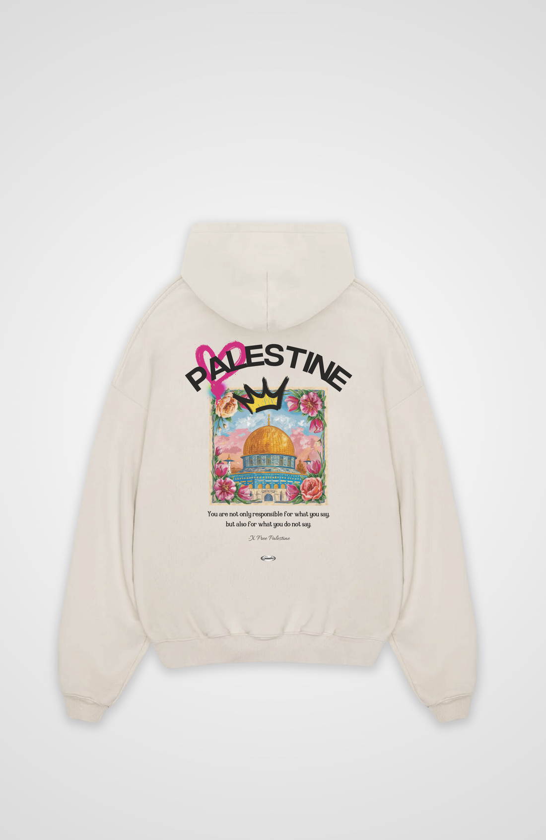 ART x PALESTINE oversized hoodie