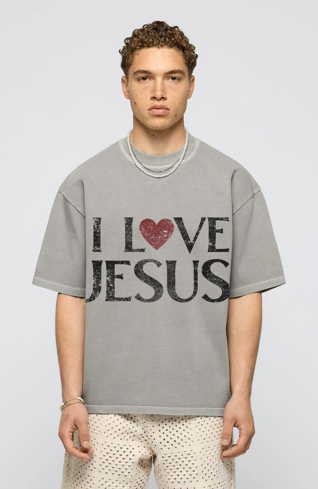 I LOVE JESUS  WASHED T-Shirt