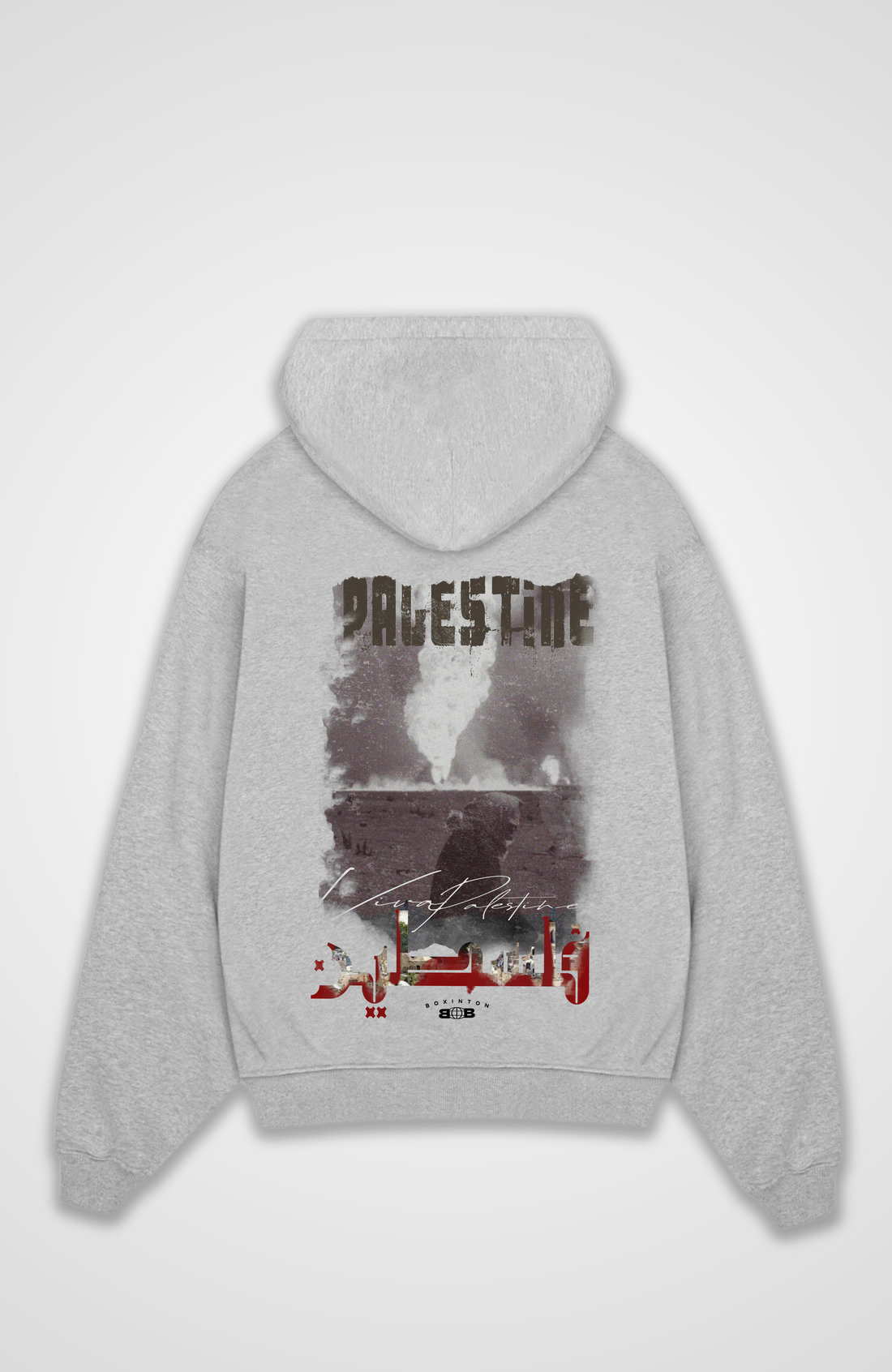 PRAY X PALESTINE Oversized Zipper Hoodie