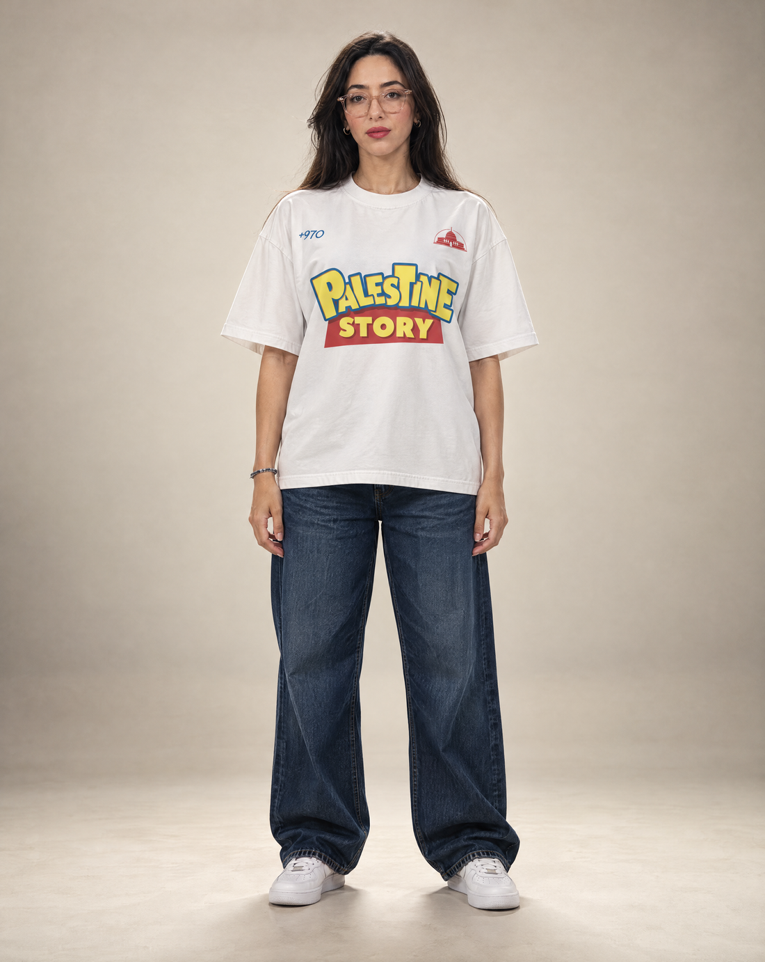 PALESTINE STORY OVERSIZED T-SHIRT