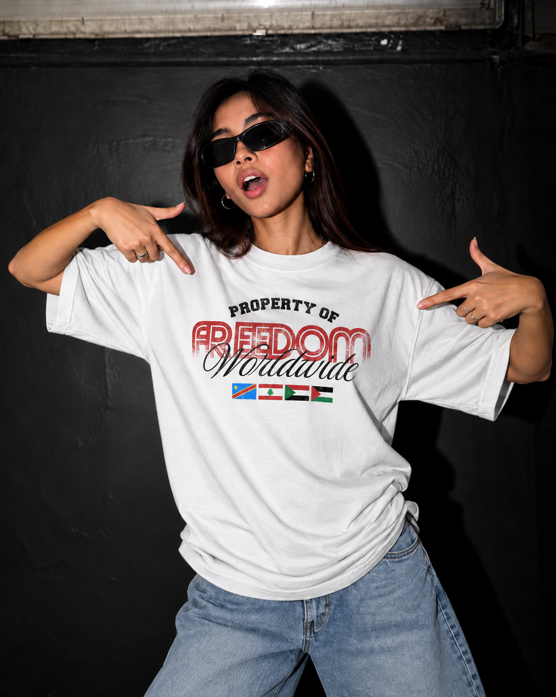 FREEDOM WORLDWIDE OVERSIZED SHIRT