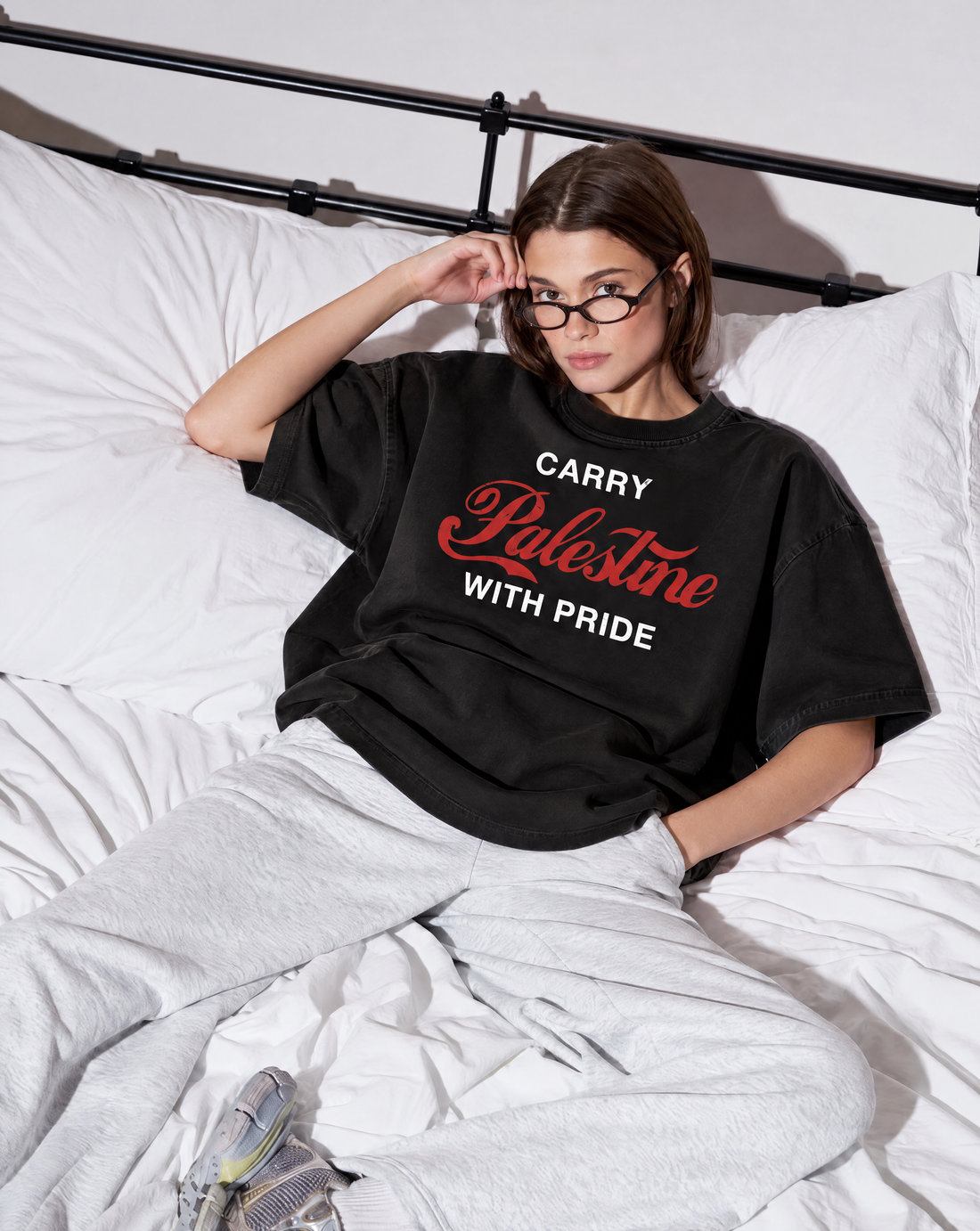 CARRY PALESTINE OVERSIZED SHIRT
