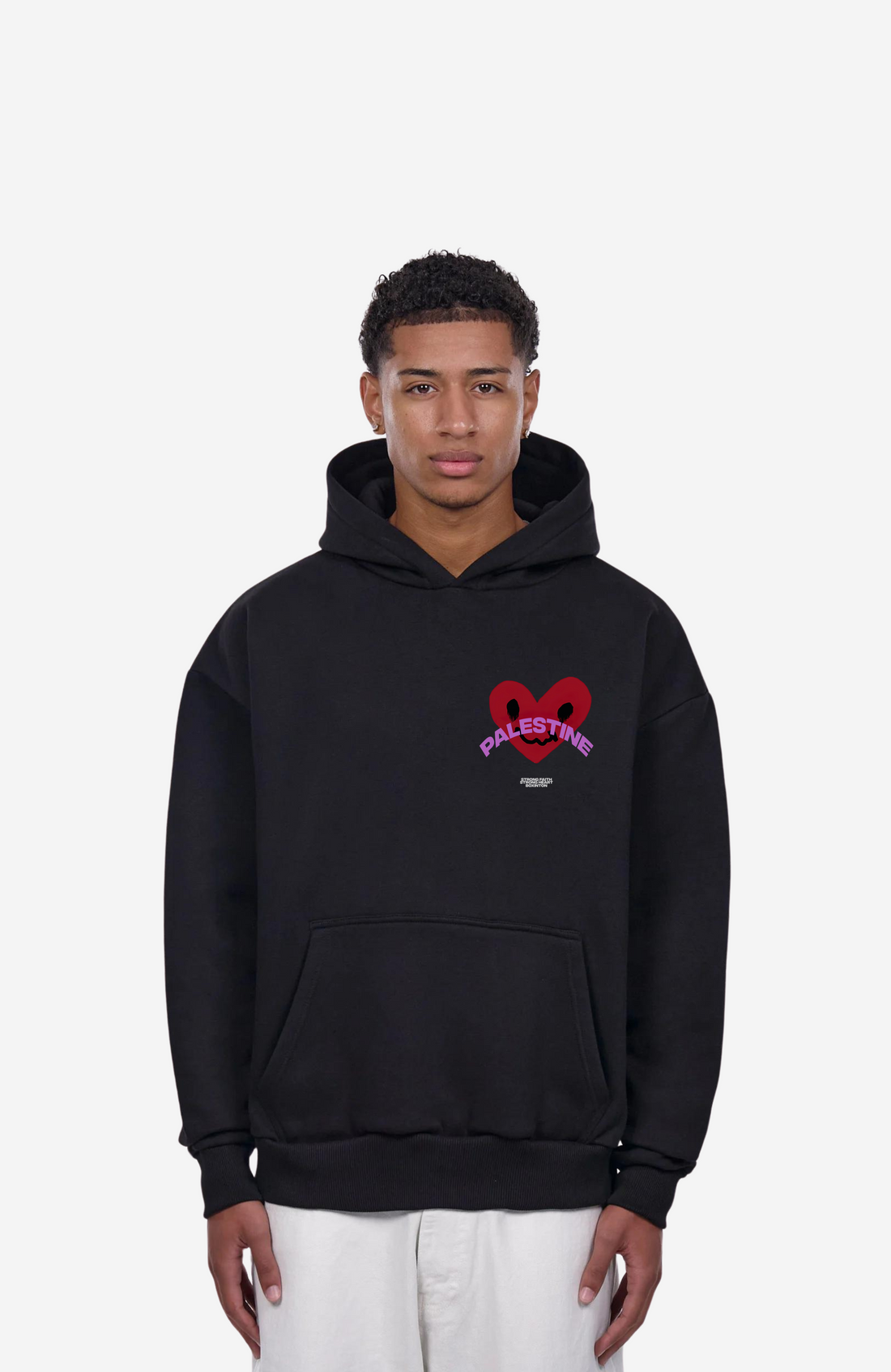 STRONG FAITH STRONG HEART Oversized Hoodie