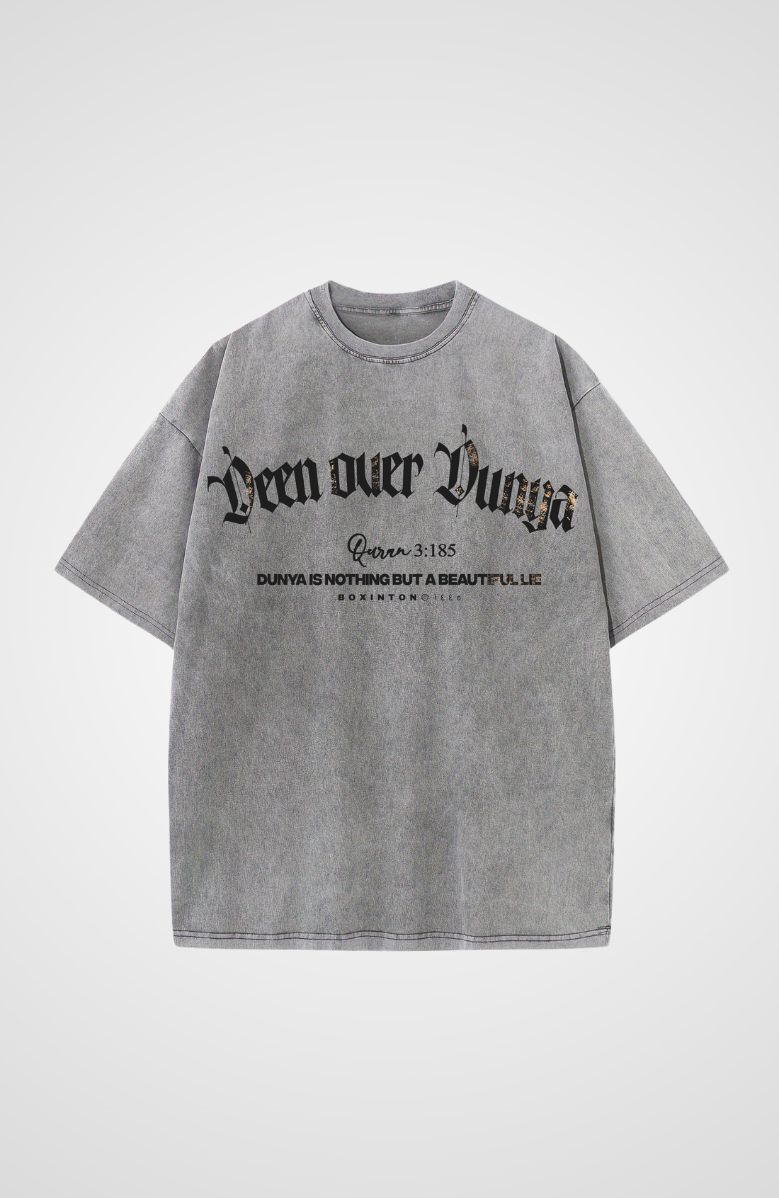 DEEN OVER DUNYA gewassen oversized T-shirt