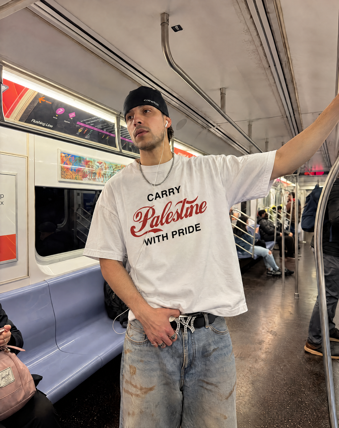 CARRY PALESTINE OVERSIZED SHIRT